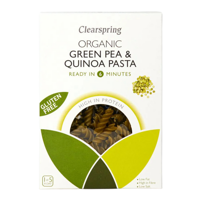 Clearspring Organic Gluten Free Green Pea & Quinoa Pasta 250g