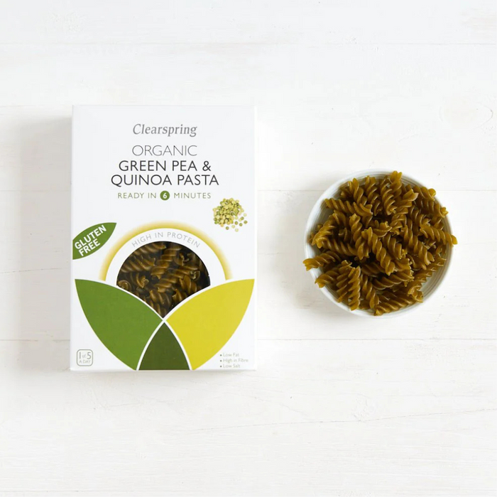 Clearspring Organic Gluten Free Green Pea & Quinoa Pasta 250g