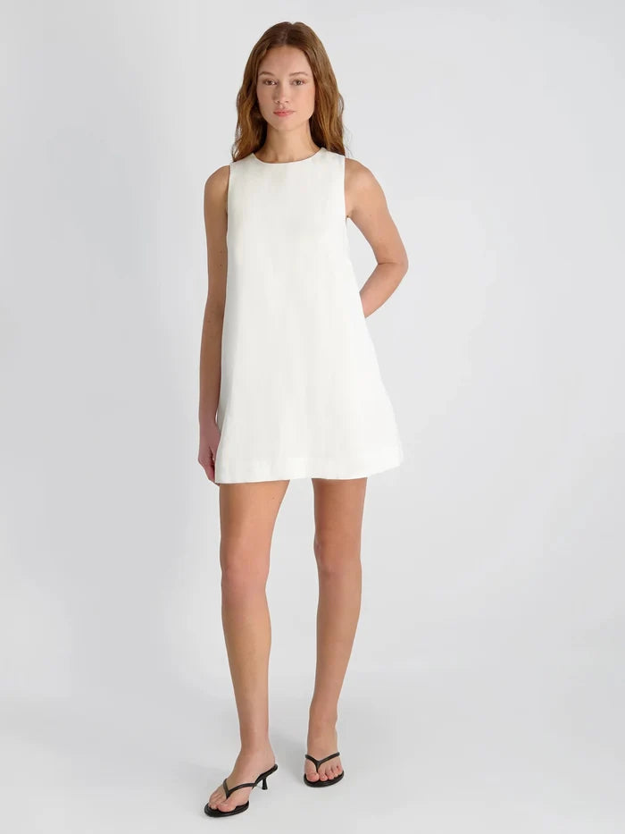 Cooper Linen Mini Dress-Dresses-Uniquities