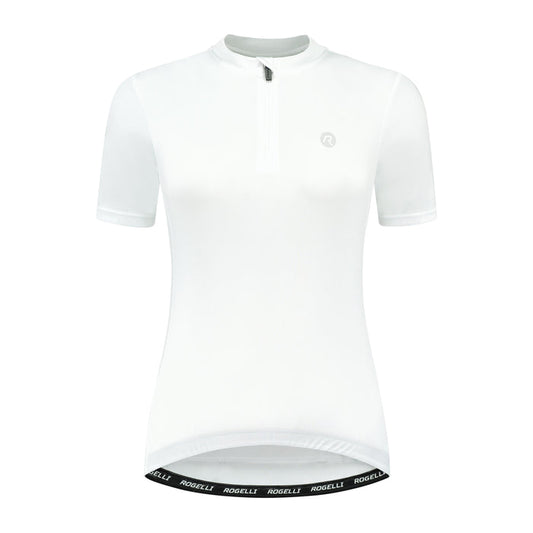 Rogelli Core fietsshirt dames wit korte mouw voorkant.