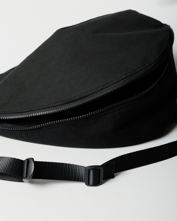 Crescent Crossbody Sling Bag - Black