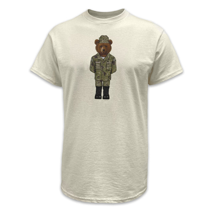 Crew Dog Navy Uniform Bear T-Shirt (Cream)