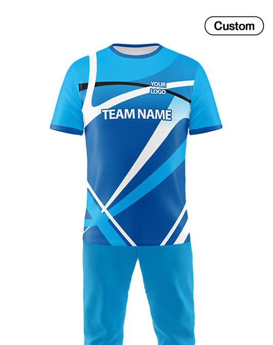 Custom Cricket Uniform - Geometric Pattern - Personalized Kit