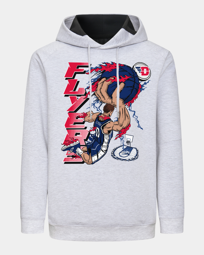 Dayton Slam Dunk Singular Heather Grey Hoodie