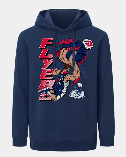 Dayton Slam Dunk Singular Navy Blue Hoodie