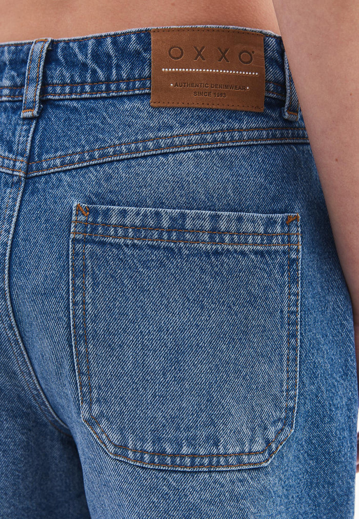 Denim Summer Shorts - MID BLUE DENIM