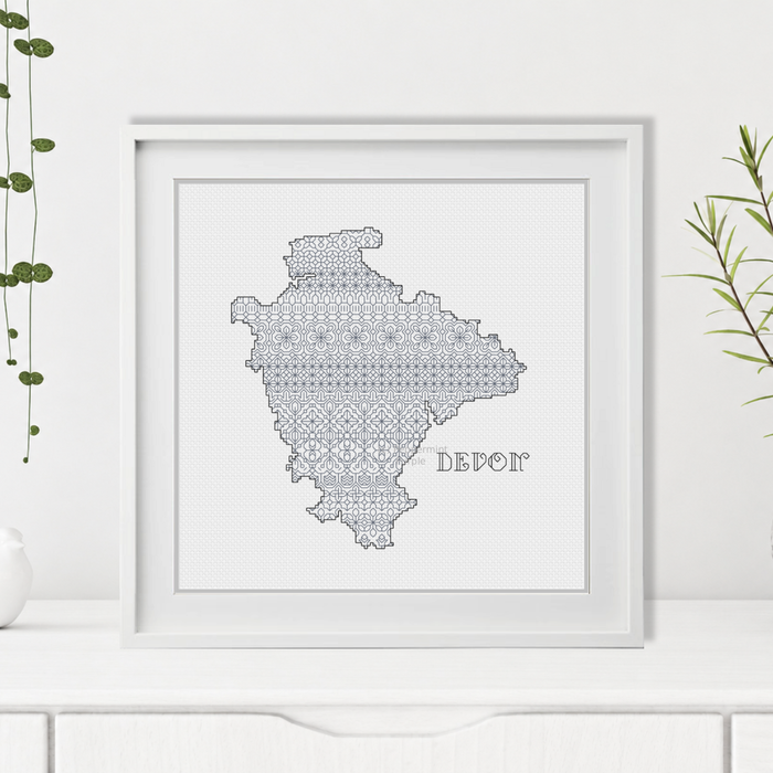 Devon Blackwork Blackwork Pattern by Peppermint Purple