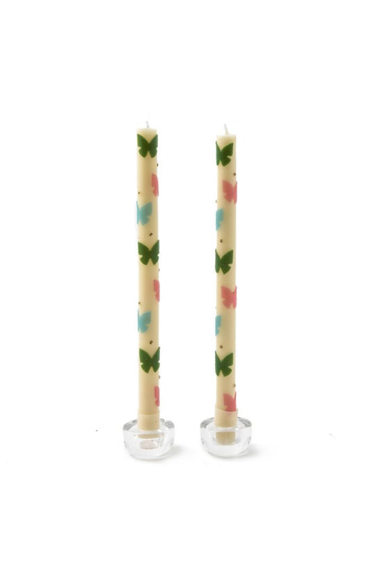 pastel butterfly dinner candles