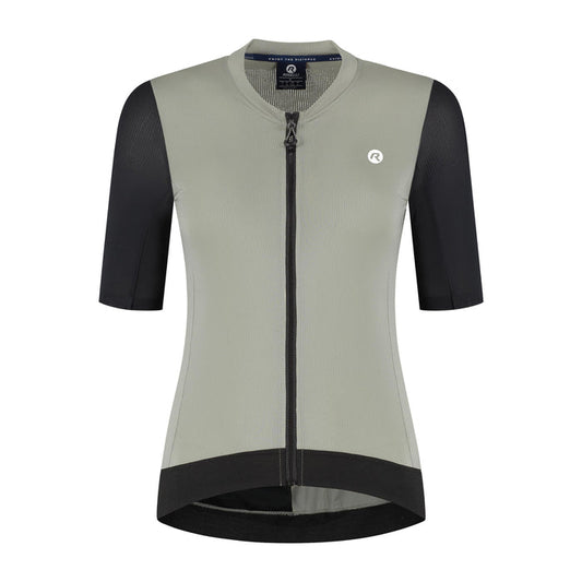 Rogelli Distance II fietsshirt dames taupe korte mouw voorkant.