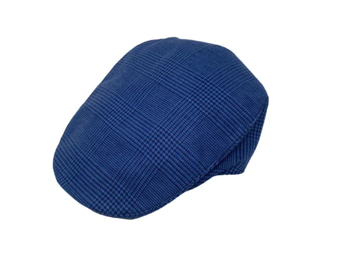 Blue and Navy Glen Check Linen / Small
