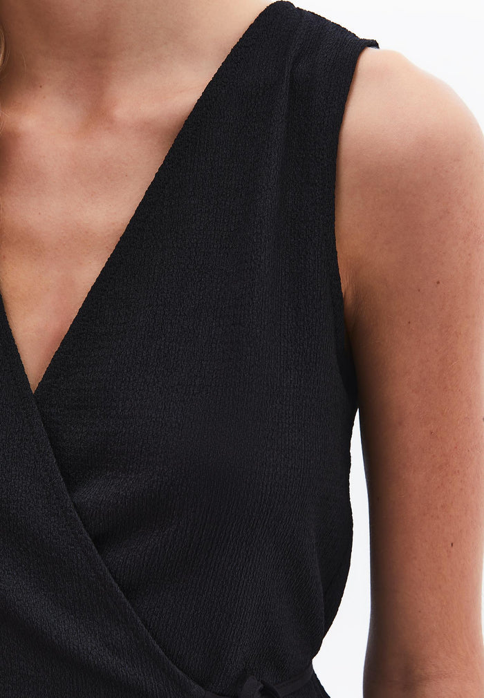 Double Breasted Vest - BLACK