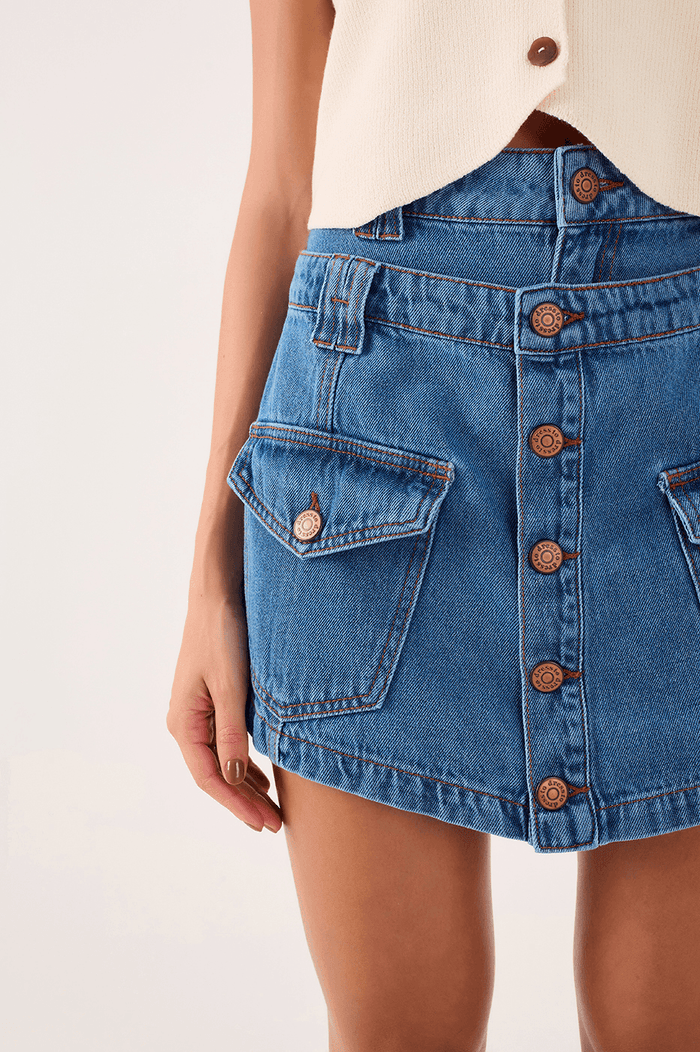 Double-Waist Denim Skort_3