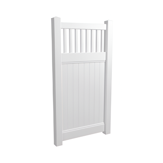 Oxworks PVC Fence Gate - White - 1000mm x 1800mm - Image 1