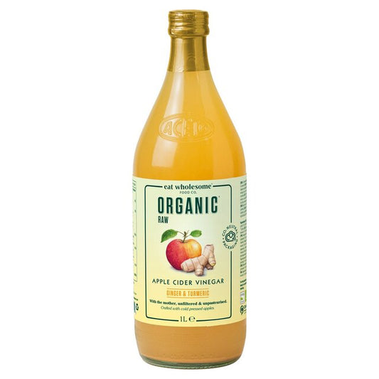 Eat Wholesome Organic Apple Cider Vinegar Ginger & Turmeric 1 Litre
