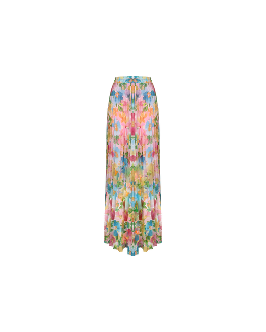 EMELIE PLEAT SKIRT LOLLY FLORAL