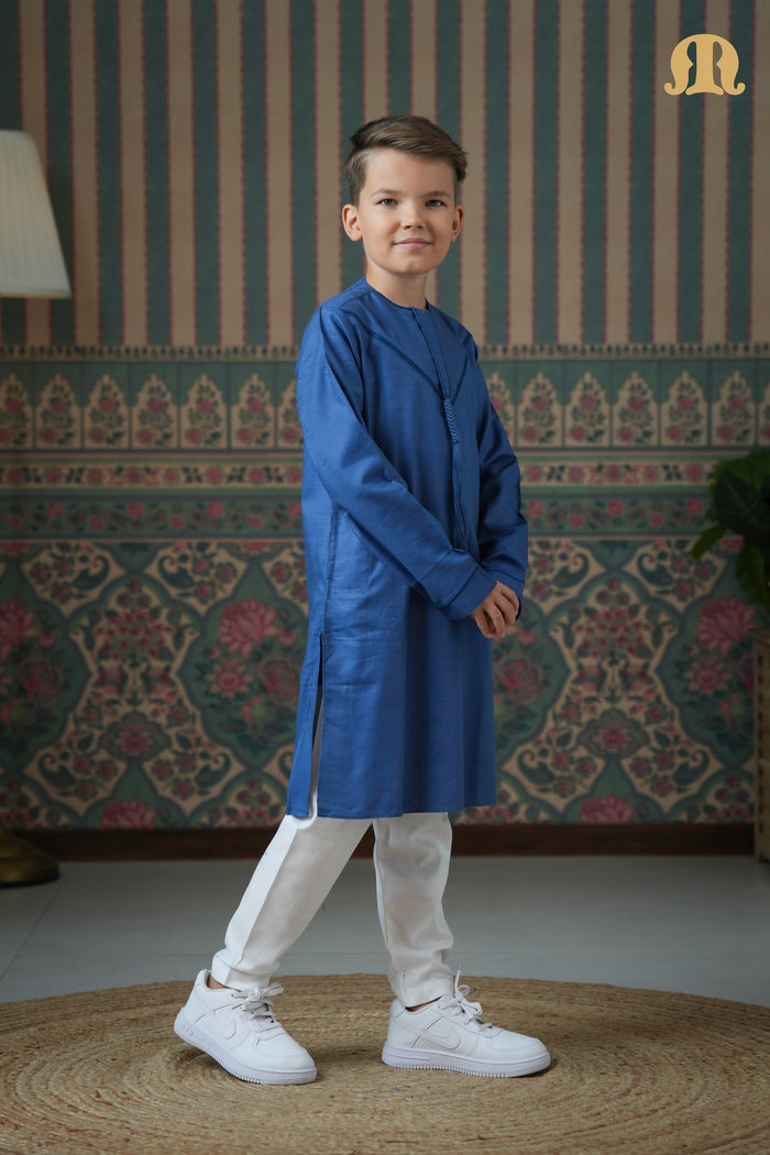 Emrati Kurta Set Blue For Boys