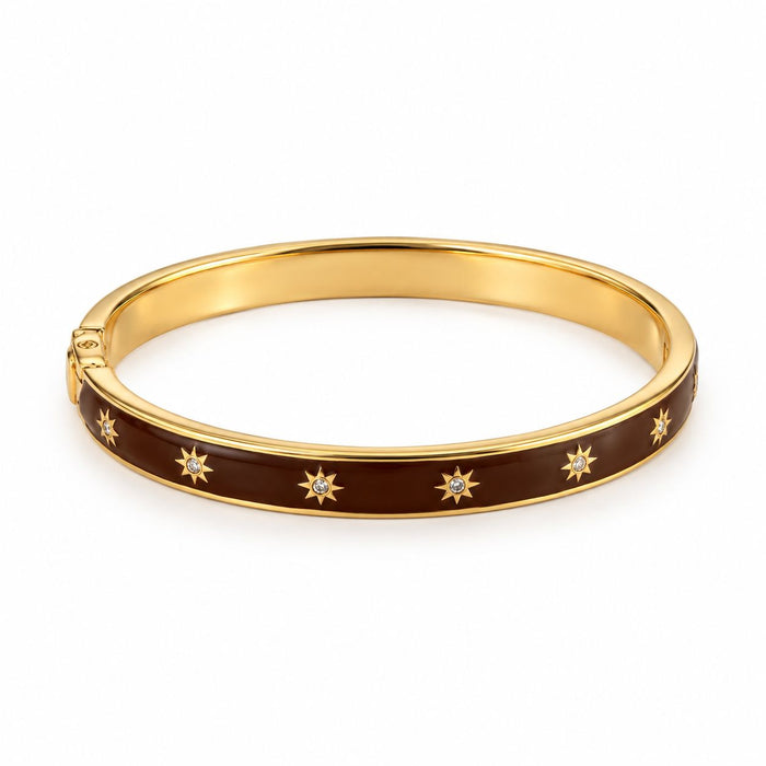 Enamel Mini Starburst Bangle-Jewelry-Uniquities