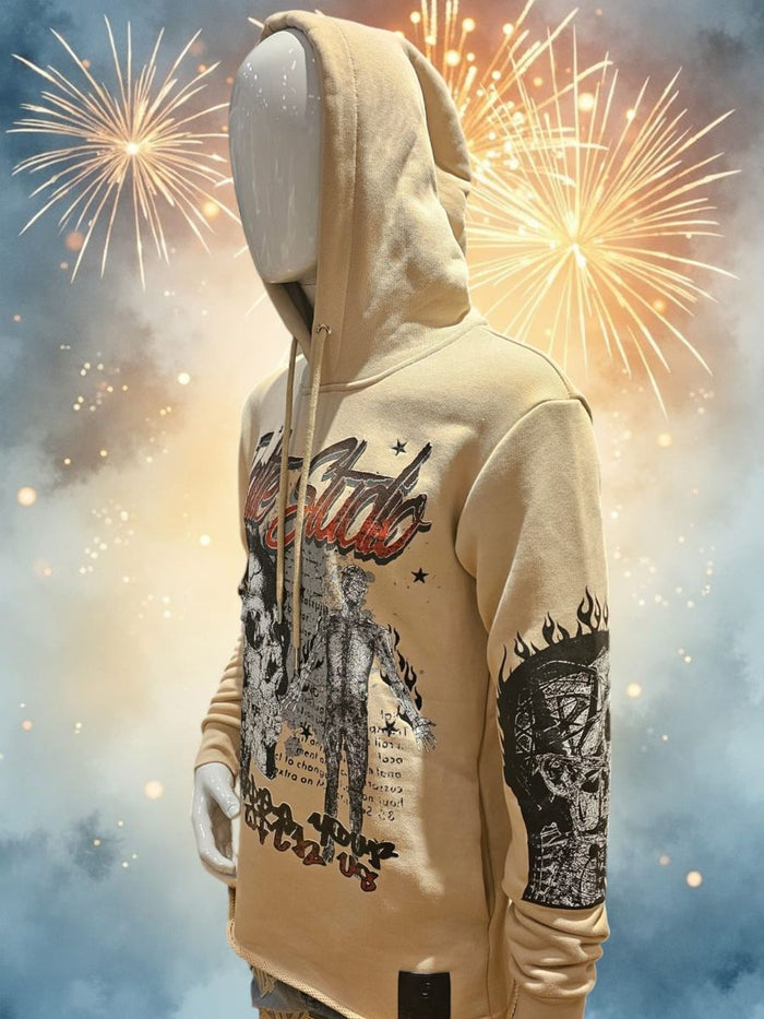 EXALTE STUDIO HOODIE - BEIGE