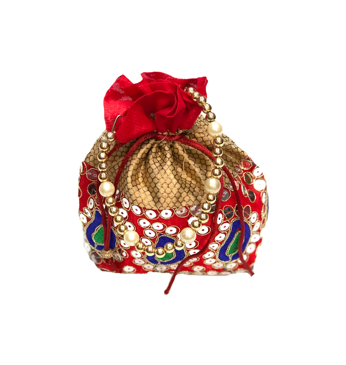 Fancy Red Potli Purse