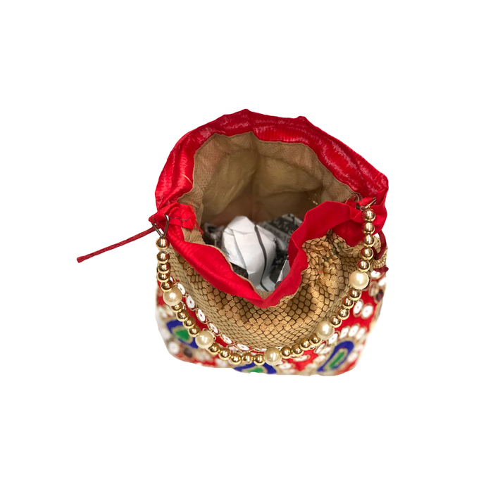 Fancy Red Potli Purse