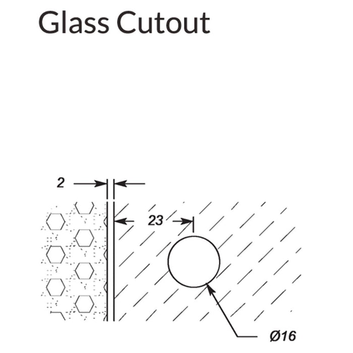 Forge Frameless Shower Screen Bracket Glass to Wall 90 Degrees Adjustable - Chrome - Image 4