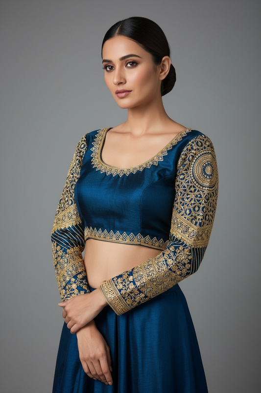 Full sleeves blouse by Kurti Connection USA