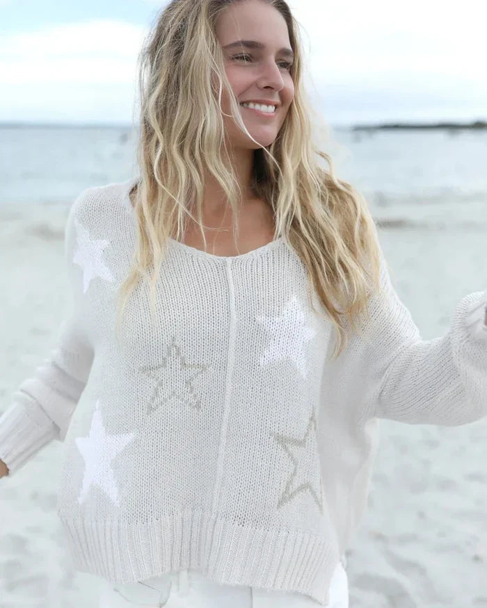 Galaxy Star Sweater-Sweaters-Uniquities