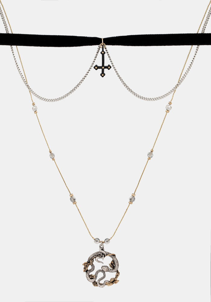 Gladdis Snake Choker Necklace