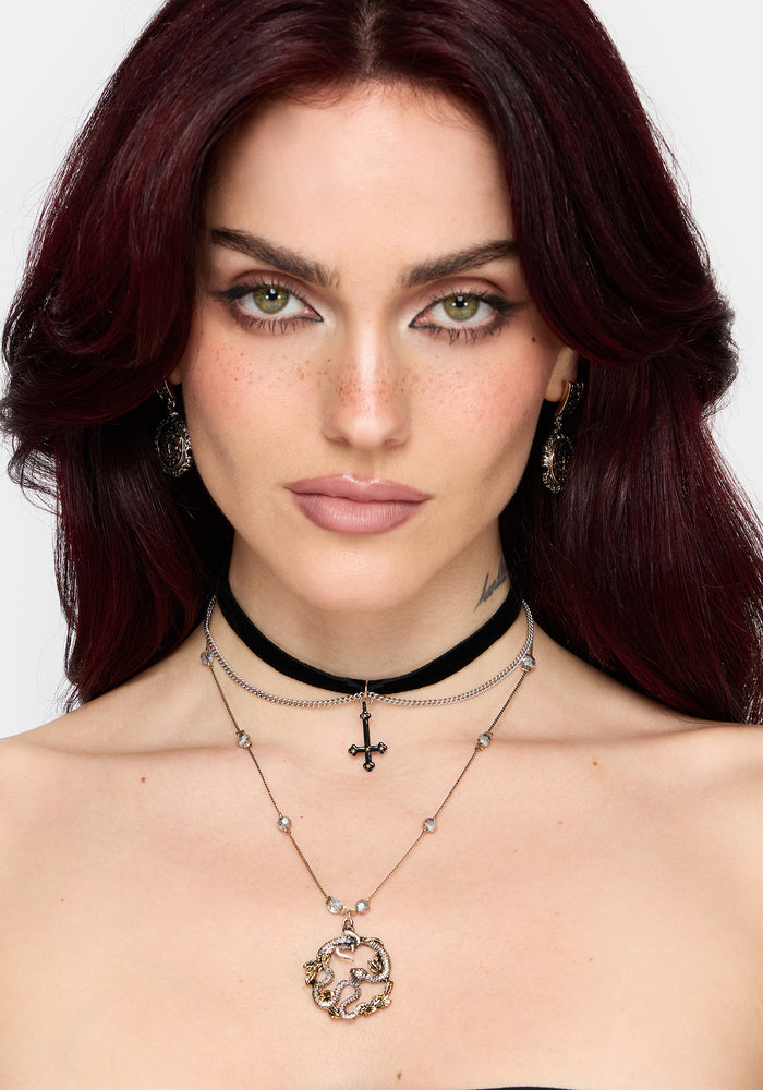 Gladdis Snake Choker Necklace