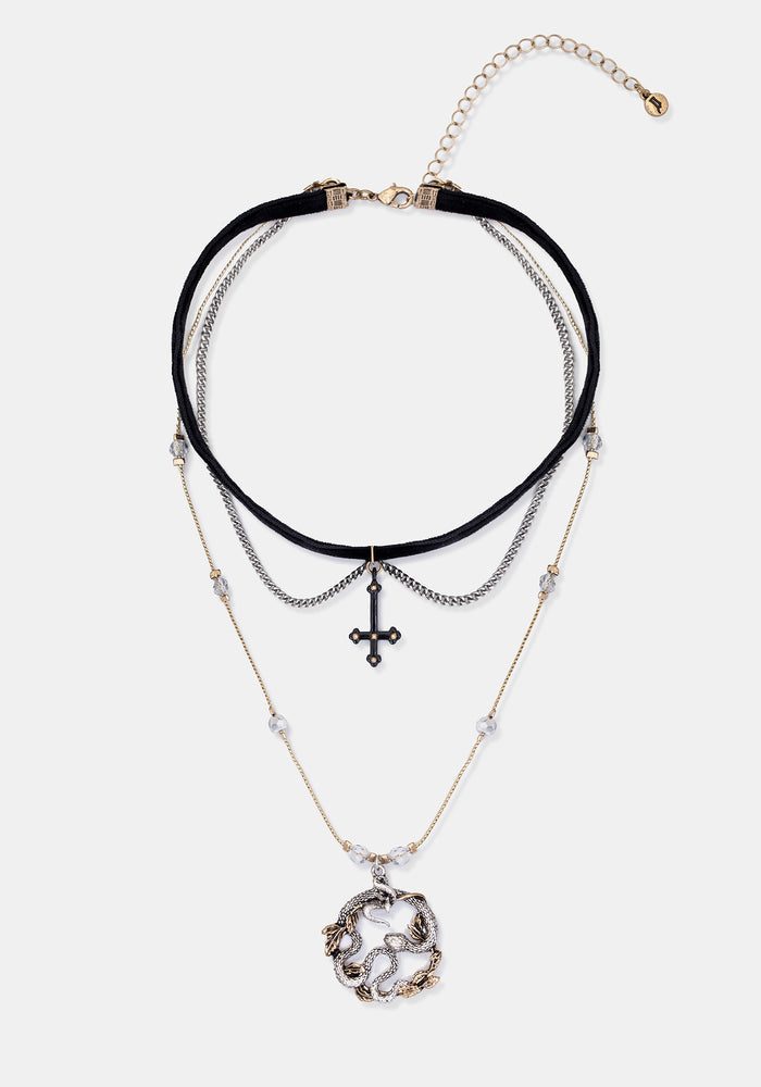 Gladdis Snake Choker Necklace
