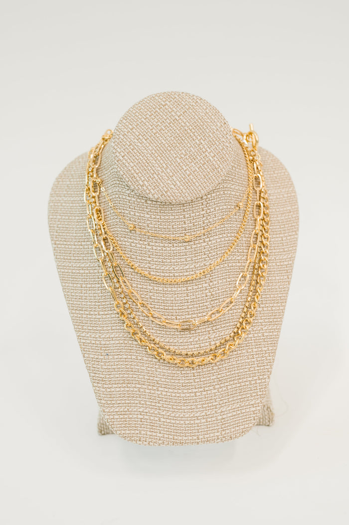 Golden Hour Links Everyday Set in Gold