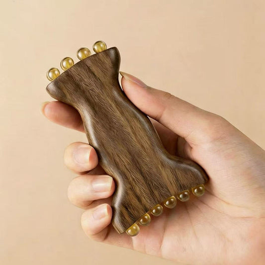 Green Sandalwood Gua Sha Comb — 3-in-1 Facial Sculpting & Massage Tool