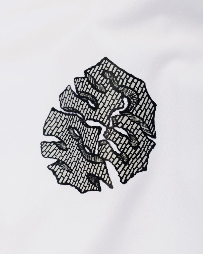 Grounded Logo Cropped T-Shirt - White