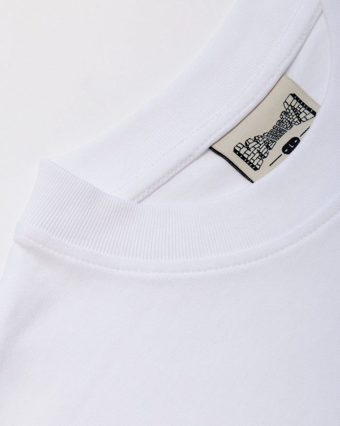 Grounded Logo Cropped T-Shirt - White