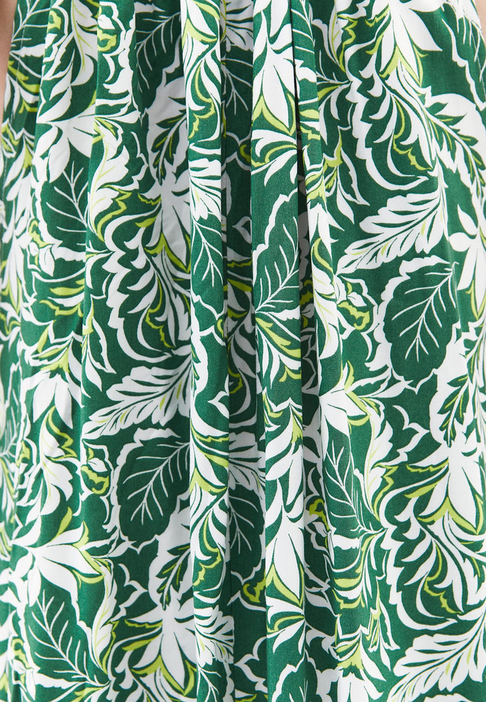 Halter Neck Tie Dress - FLOWER COMB