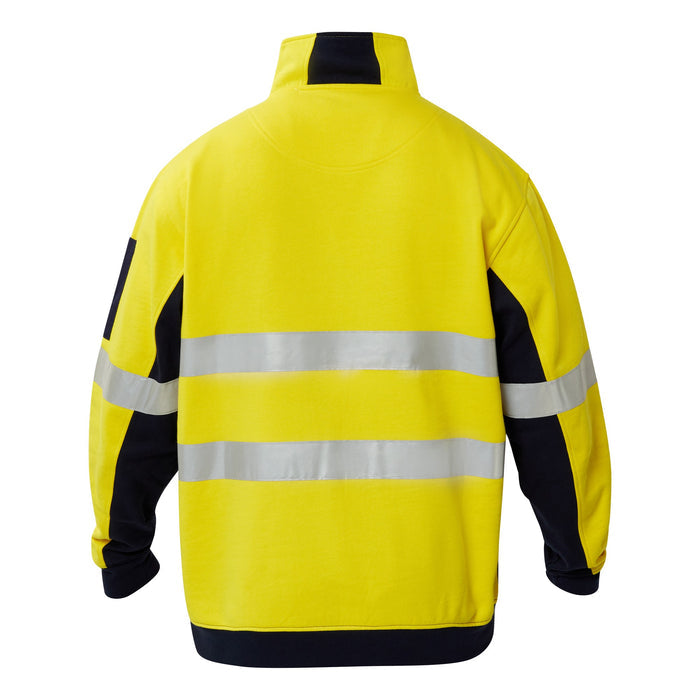 Hi Vis Half Zip Cotton Reflective Pullover
