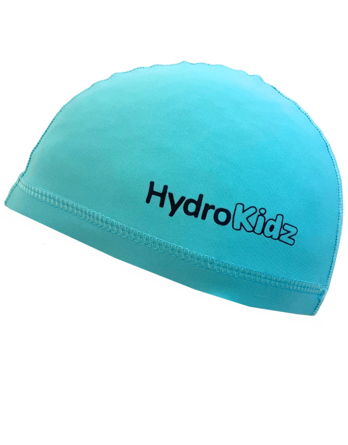 HydroKidz Children’s Lycra Fabric Swim Cap - Sky Blue - Swimming Caps