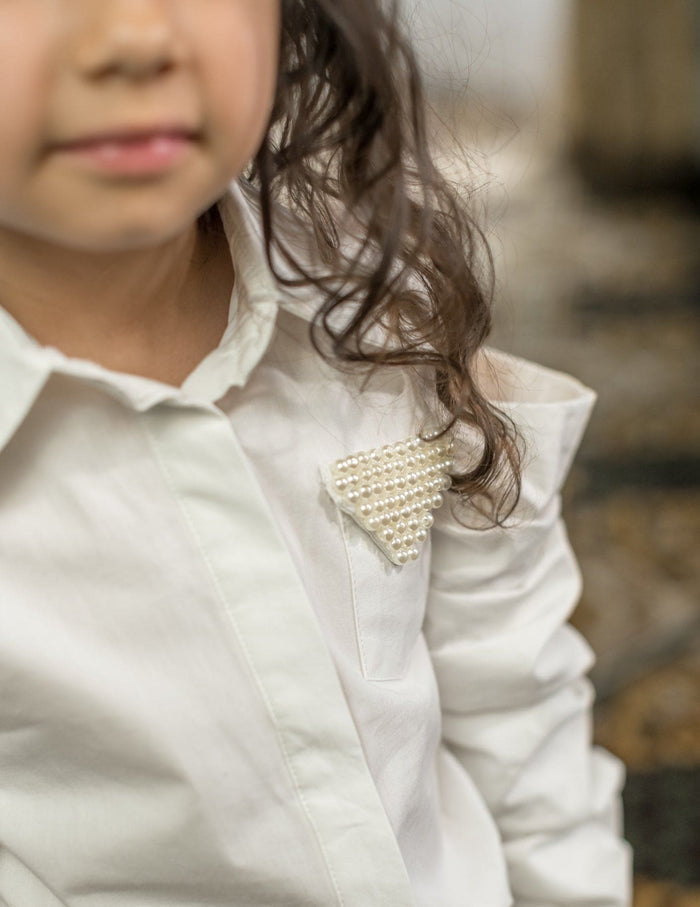 Iris Blouse and Tweed Shorts Set - Petite Maison Kids