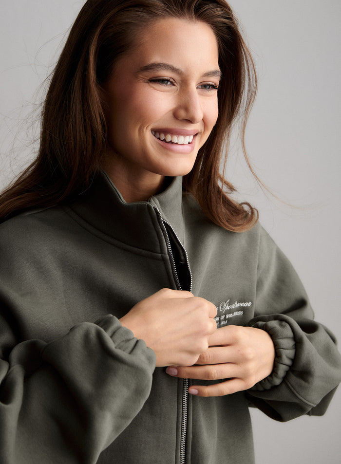 Ivy Script Zip Jacket