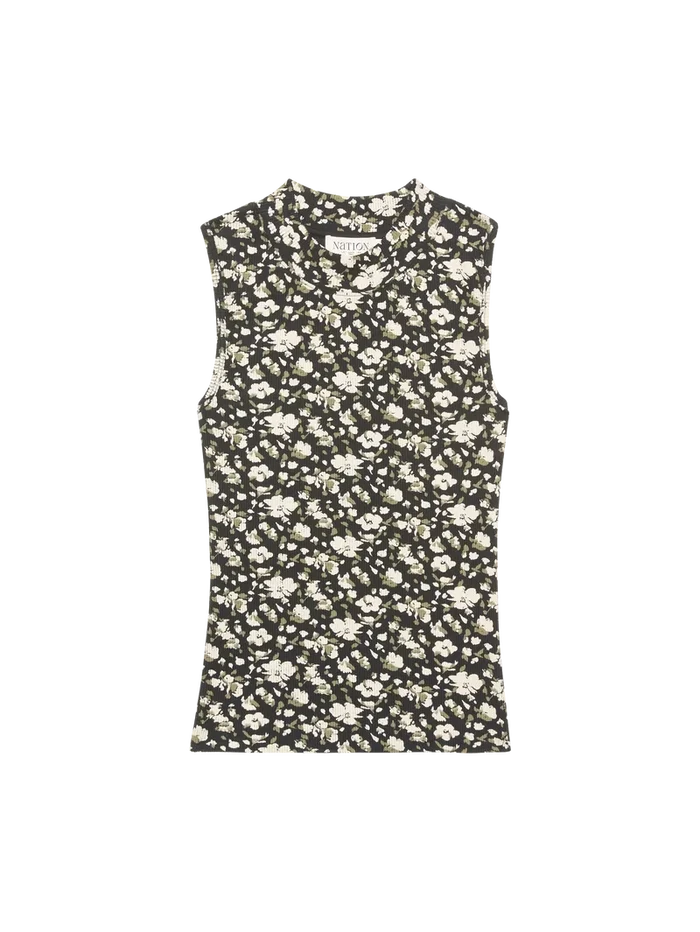 Joan Sleeveless Mock Neck-Tops/Blouses-Uniquities
