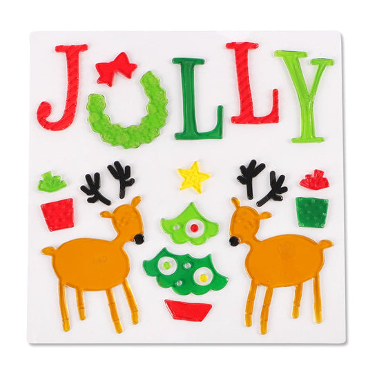 Jolly Window Gel Stickers  332128-JOLLY