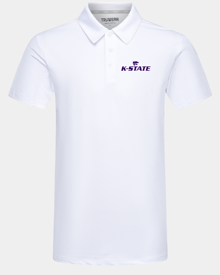 Kansas State Crest 2.0 Polo White 1