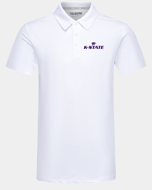 Kansas State Crest 2.0 Polo White 1