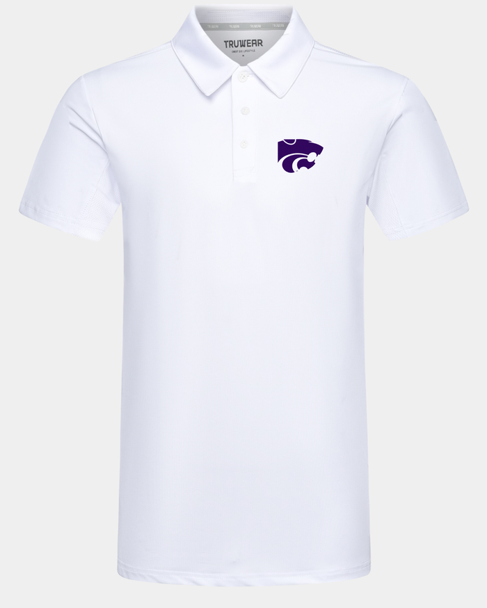 Kansas State Crest 2.0 Polo White 2