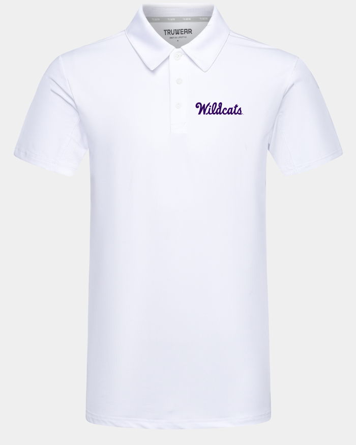 Kansas State Crest 2.0 Polo White