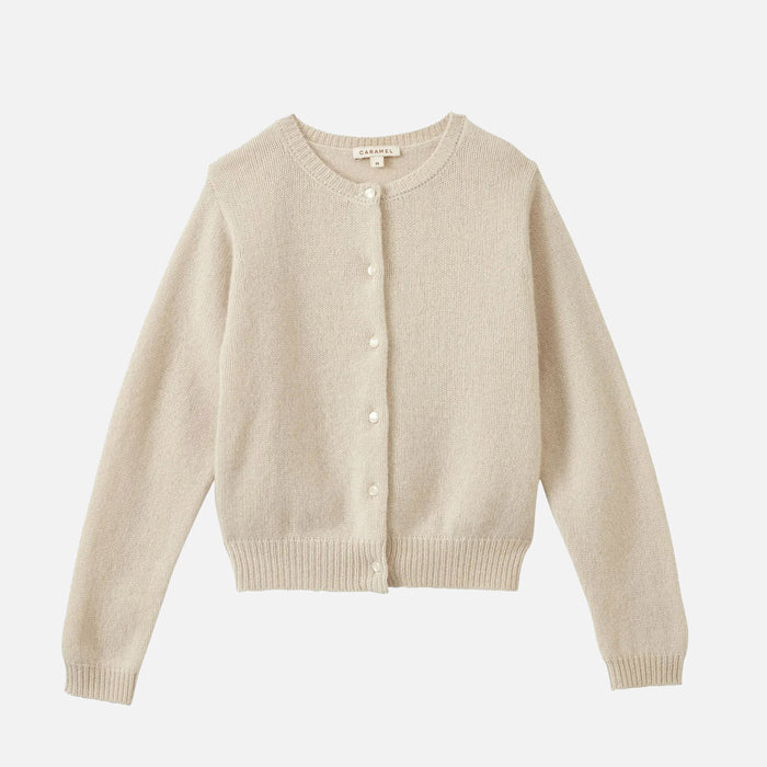 Kids Cashmere Rosa Cardigan - Ecru