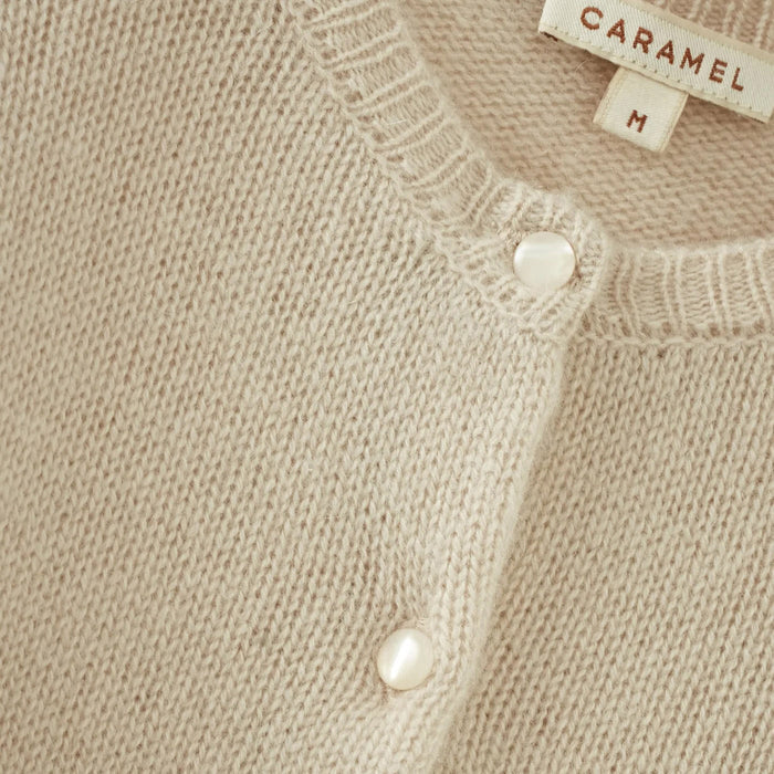 Kids Cashmere Rosa Cardigan - Ecru