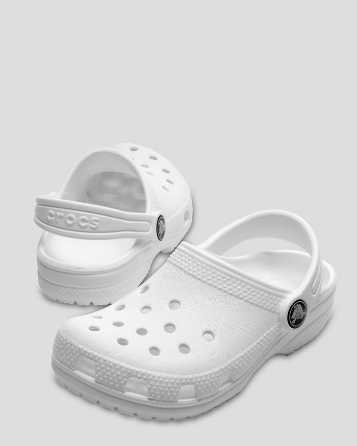 Kids' Classic Clog Crocs  - White