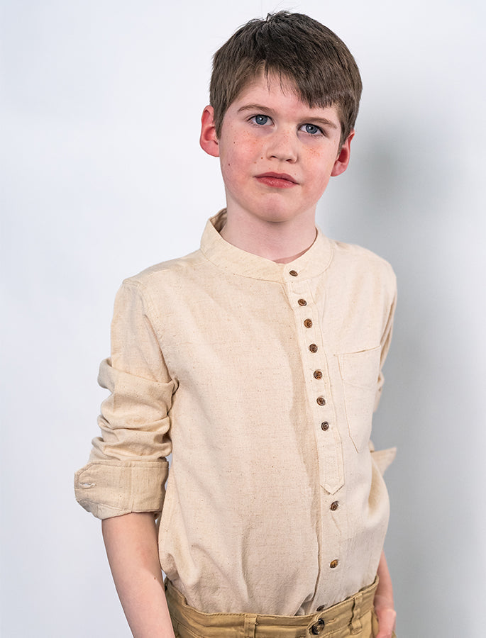 Kids Unisex Grandfather Shirt - Stone #color_stone