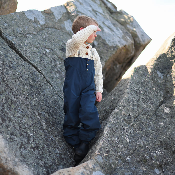 Kids Waterproof Rainpants - Inkberry